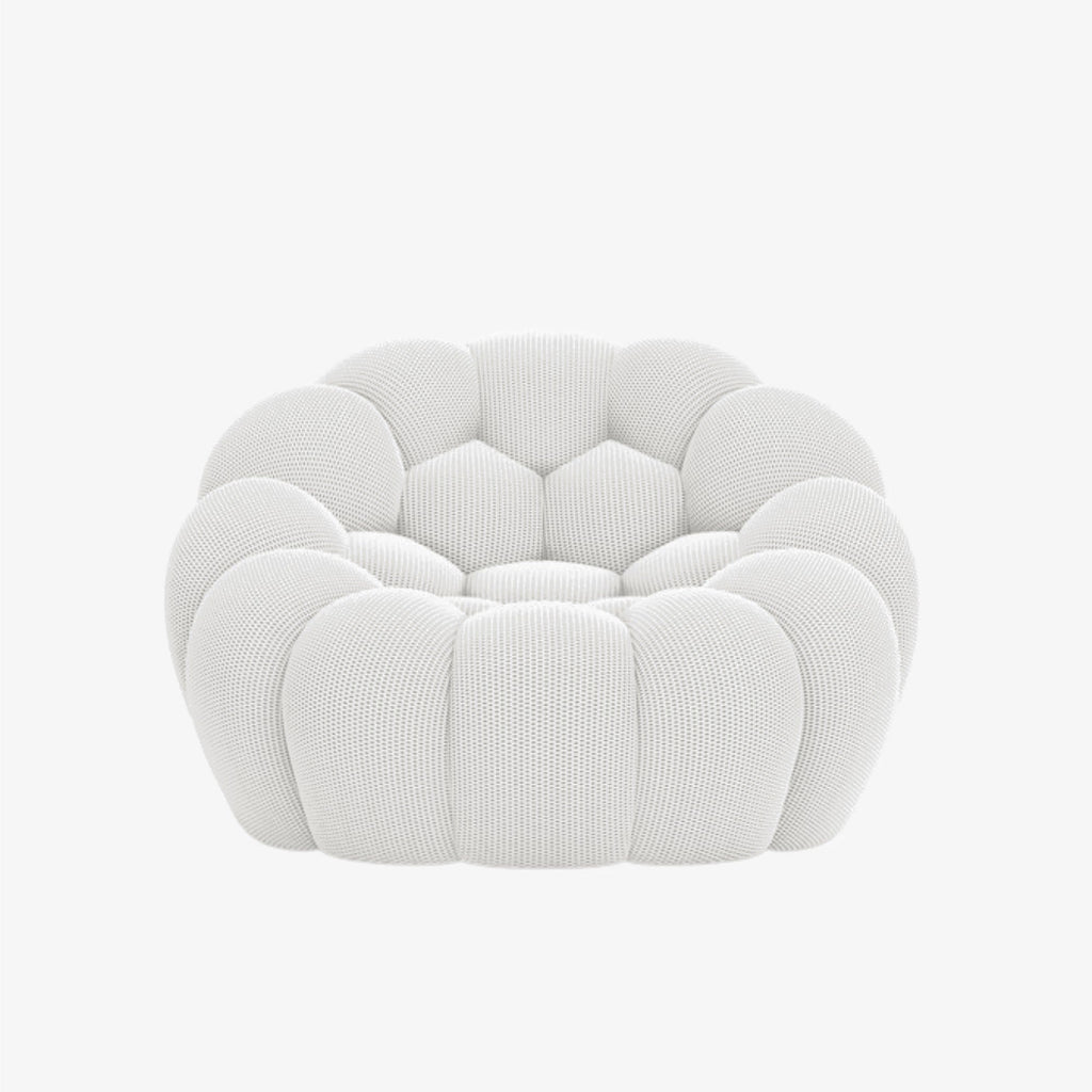 BULÉA Mini – Design-Sessel Schneeweiß, komprimiert geliefert – Ansicht 3
