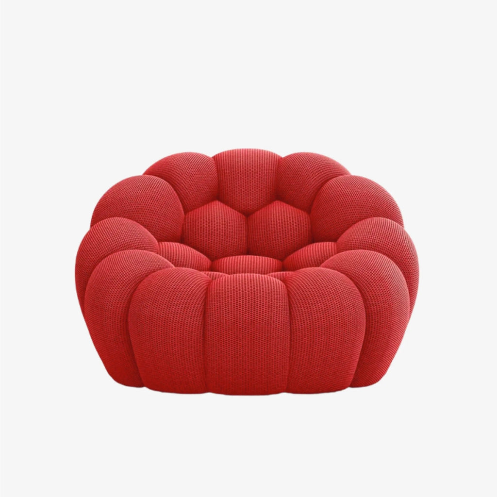 BULÉA Mini – Design-Sessel Korallenrot, komprimiert geliefert – Ansicht 3