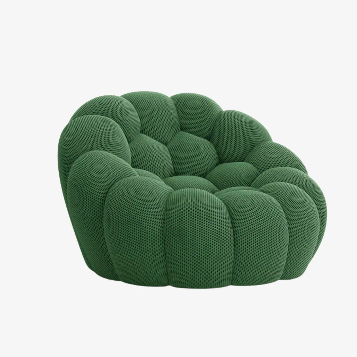 BULÉA Mini – Design-Sessel Waldgrün, komprimiert geliefert