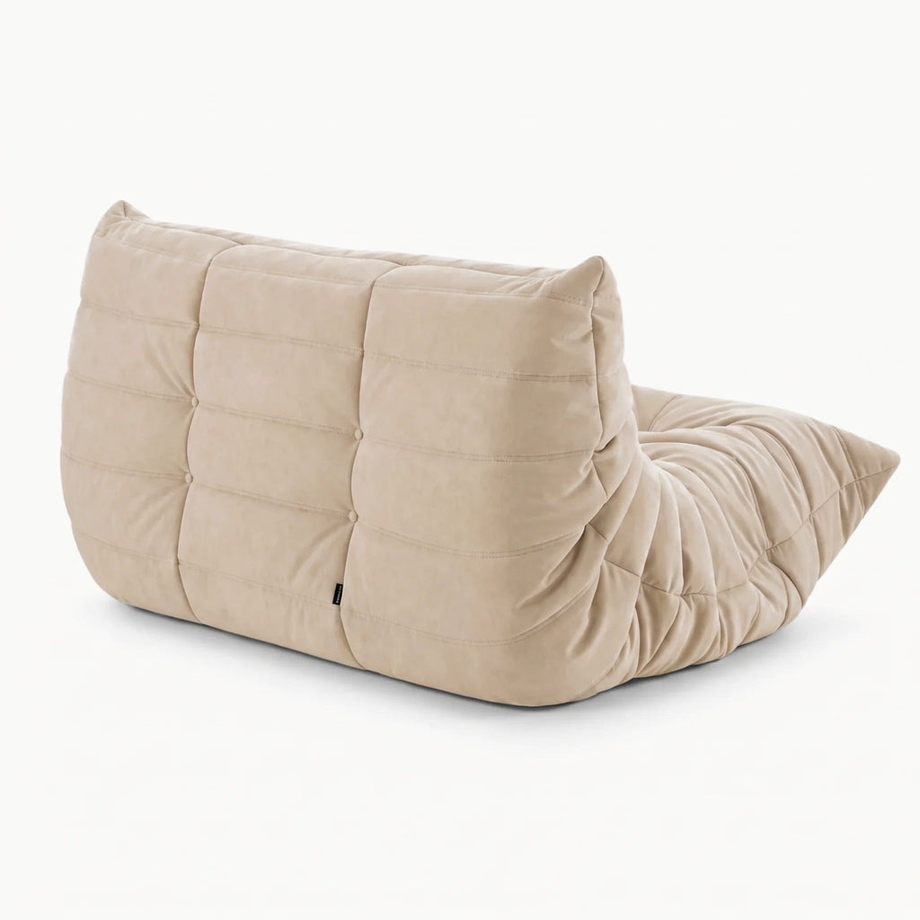LUMA – Lounge-Sofa 2-Sitzer Sandbeige, komprimiert geliefert – Ansicht 5