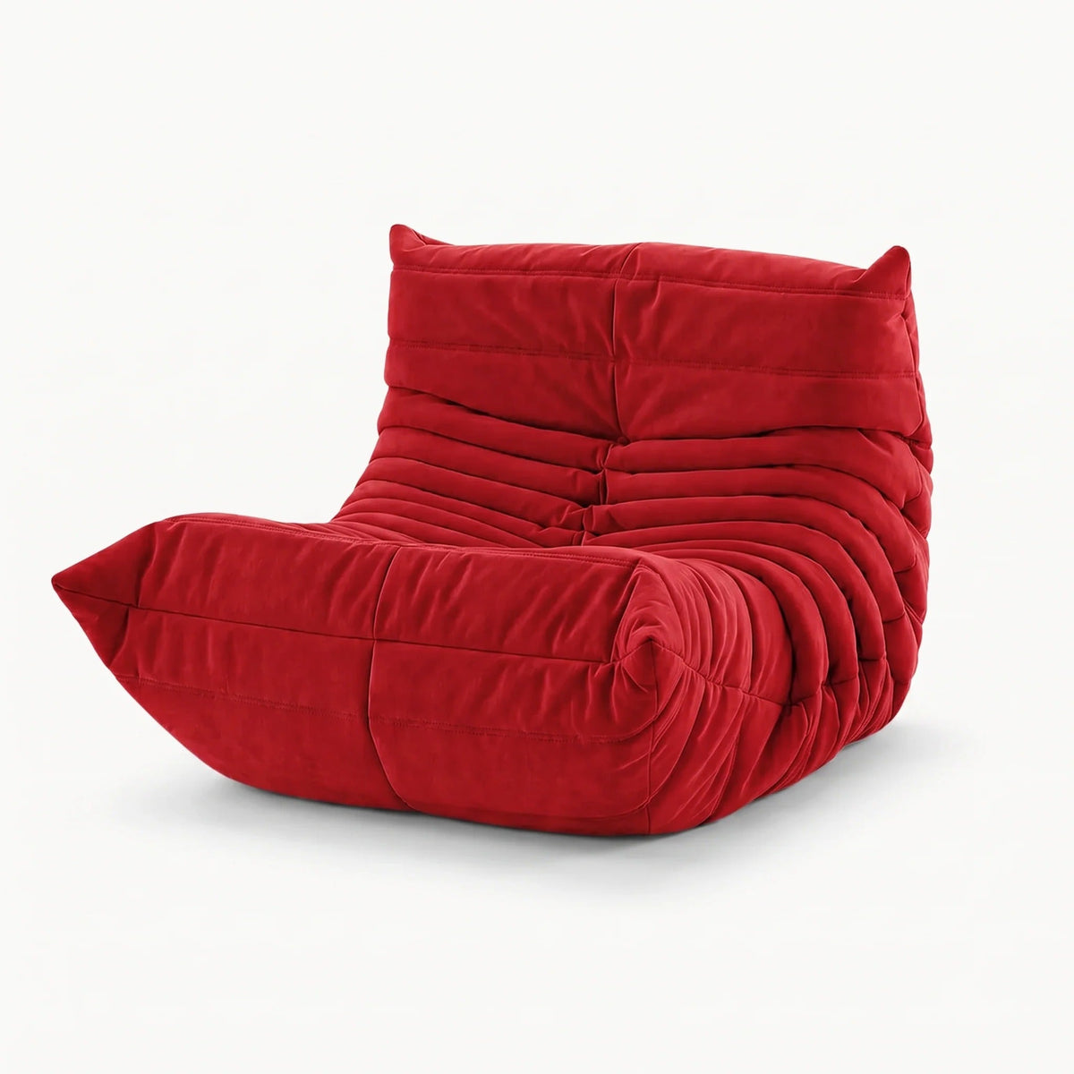 LUMA – Lounge-Sofa 2-Sitzer Karminrot, komprimiert geliefert – Ansicht 5
