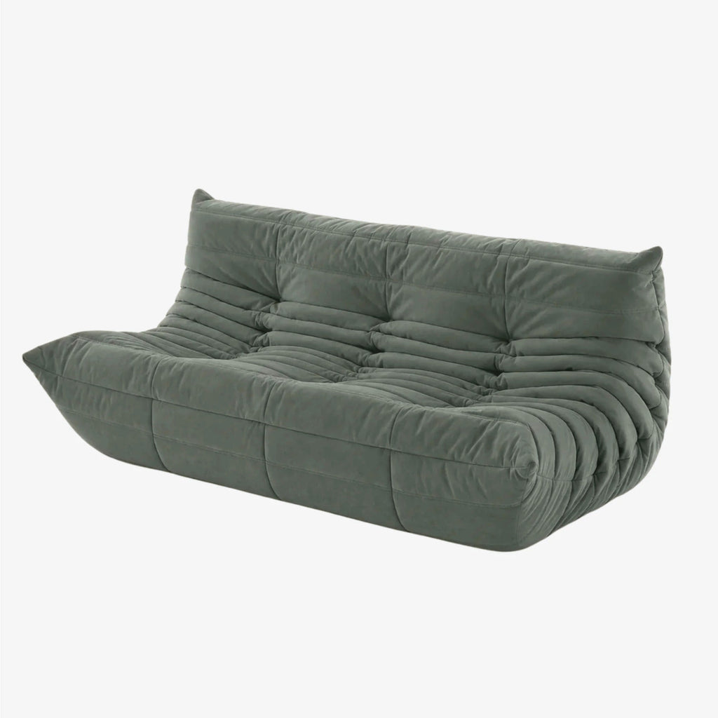 LUMA Maxi – Lounge-Sofa 3-Sitzer Eukalyptusgrün, komprimiert geliefert