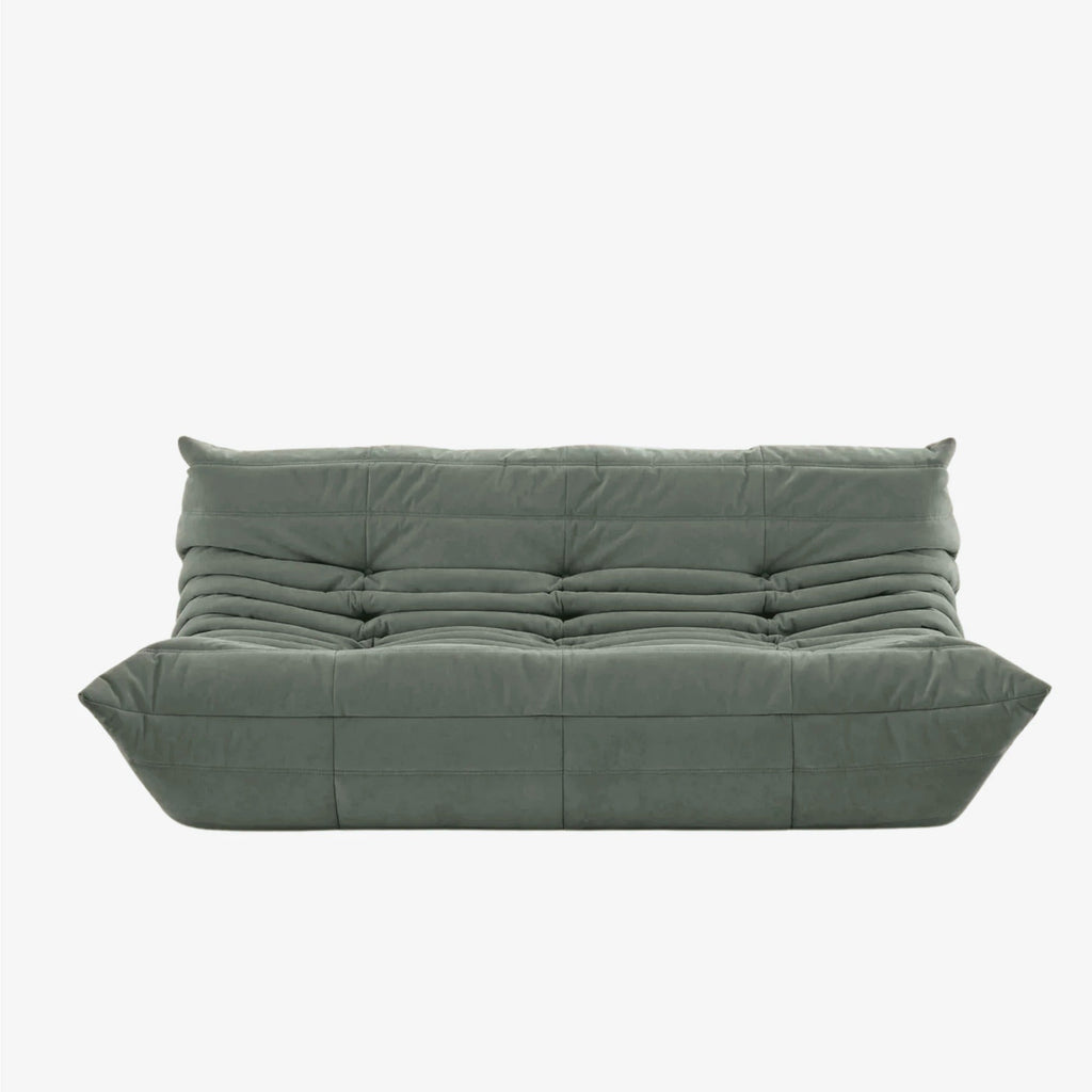 LUMA Maxi – Lounge-Sofa 3-Sitzer Eukalyptusgrün, komprimiert geliefert – Ansicht 3