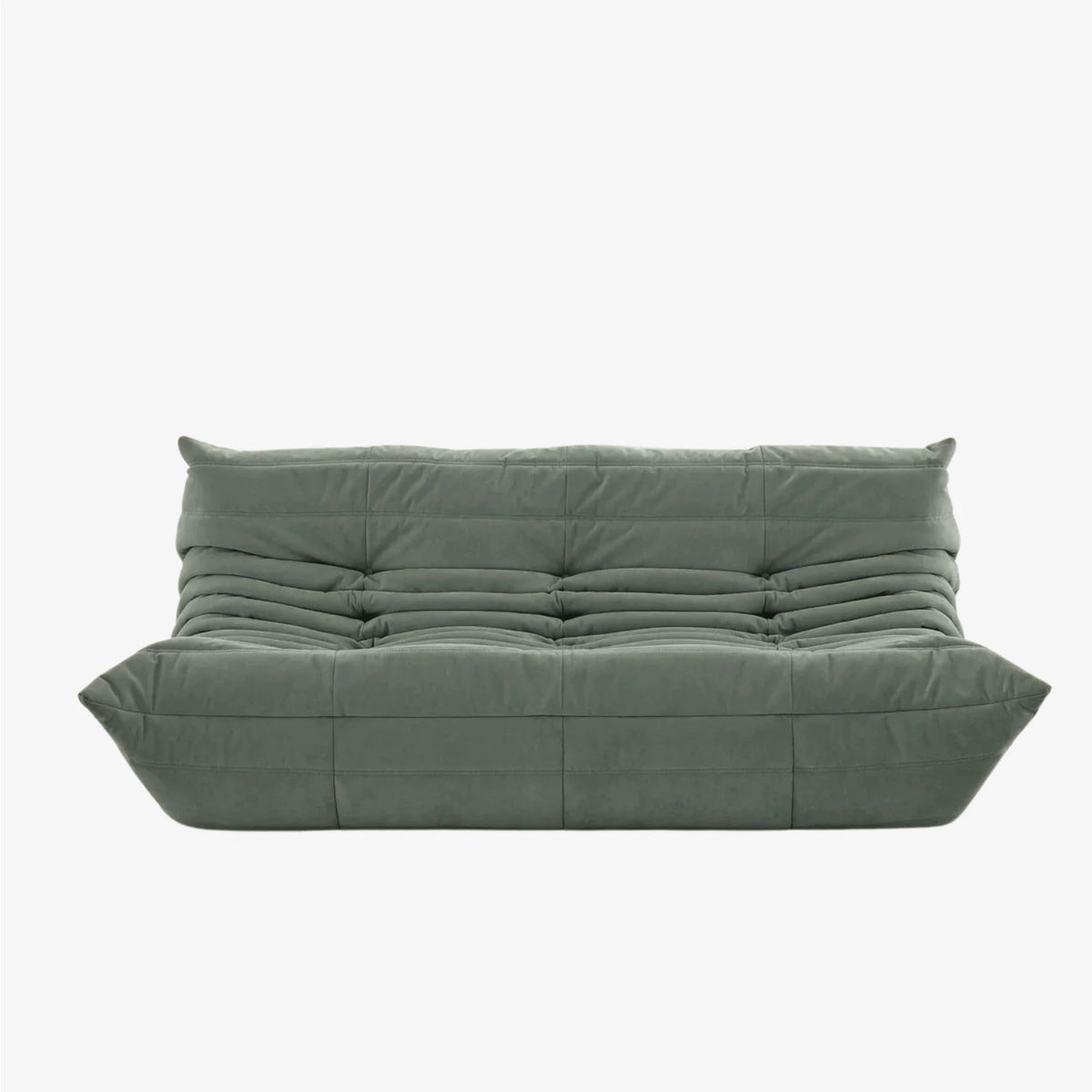 LUMA Maxi – Lounge-Sofa 3-Sitzer Eukalyptusgrün, komprimiert geliefert – Ansicht 3