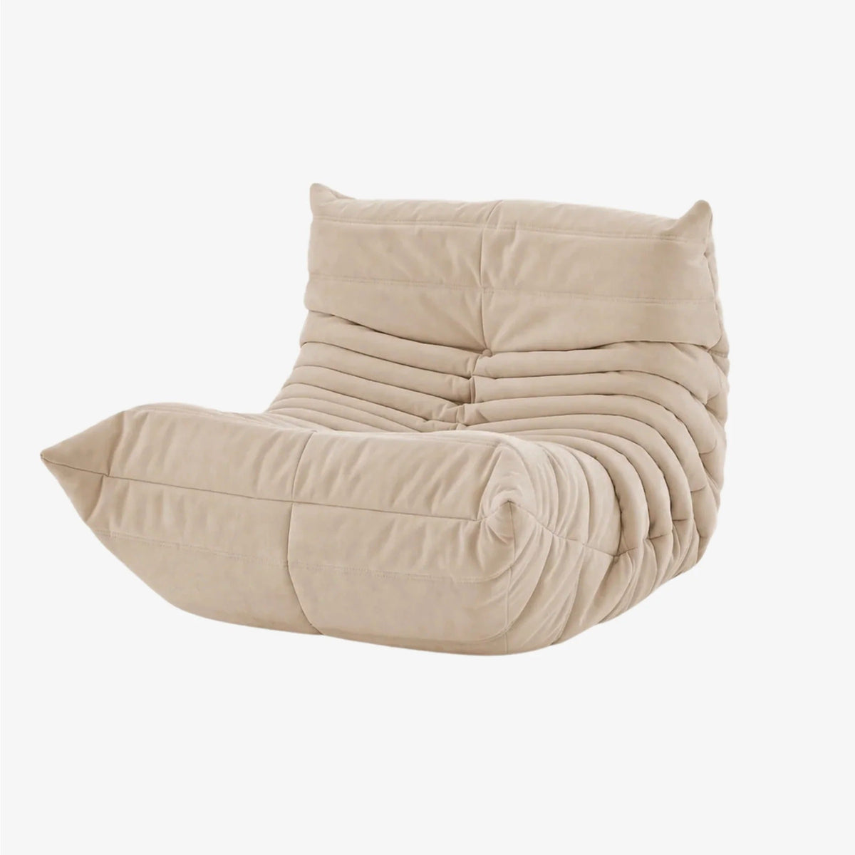 LUMA Mini – Lounge-Sessel Sandbeige, komprimiert geliefert