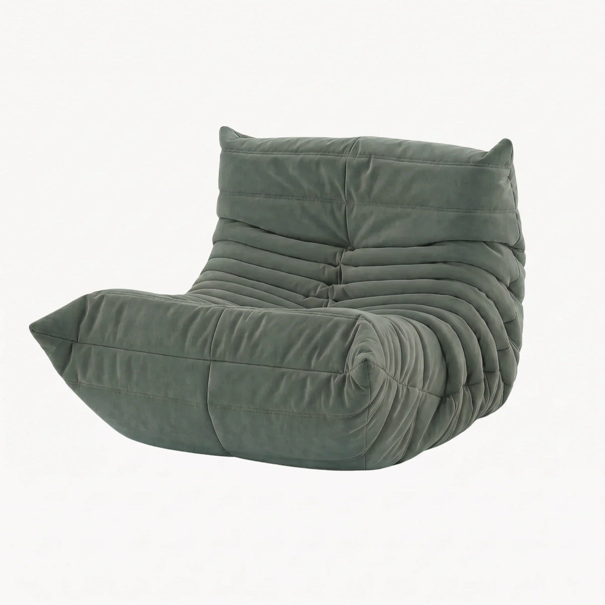 LUMA Mini – Lounge-Sessel Eukalyptusgrün, komprimiert geliefert